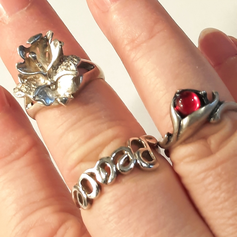 Sterling Silver Rings Set - Picture 2 of 7